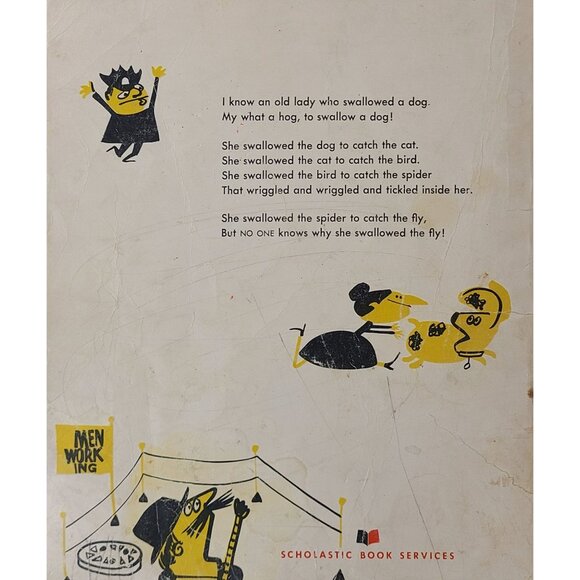 I Know An Old Lady Rose Bonne Alan Mills 1961 Abner Grabof Book + Sheet Music - Picture 2 of 9